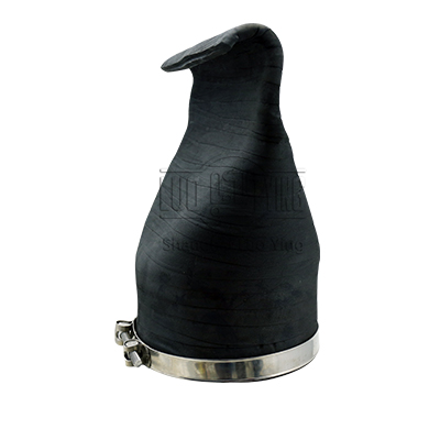 Clamp type integral duckbill check valve