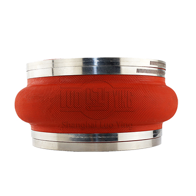Red clamp rubber coupling