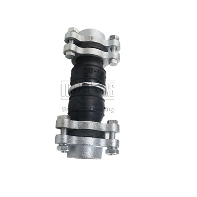 Threaded elastic rubber joint