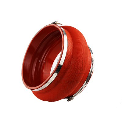 Red clamp rubber coupling